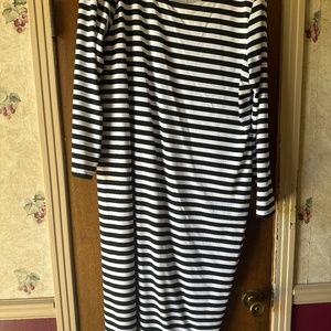Black and White striped dress